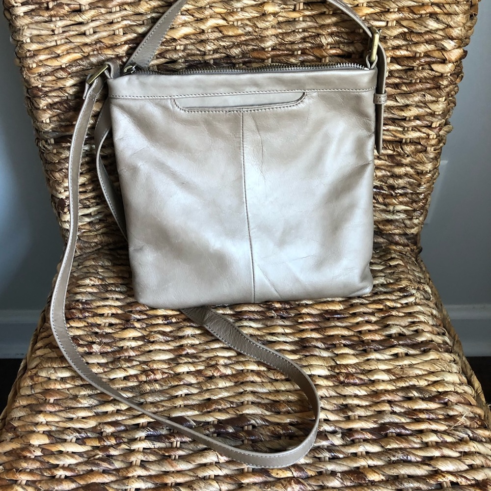 Hobo Toby Taupe Crossbody Bag